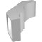 Ekena Millwork 5 1/2-in. W x 12-in. D x 16-in. H Balboa Architectural Grade PVC Knee Brace BRCP055X12X16BOA - alternate 4